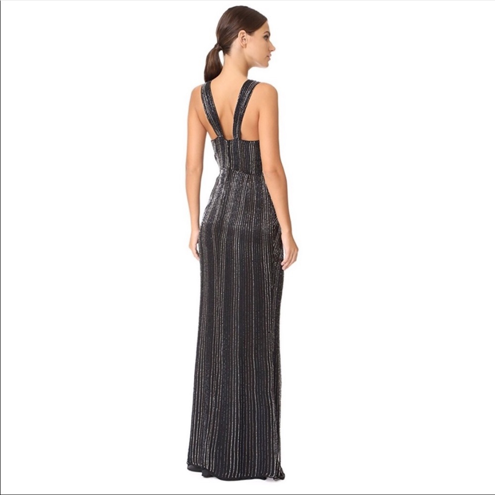 NWT Parker Black Monarch beaded evening gown size 4 - Picture 4 of 9